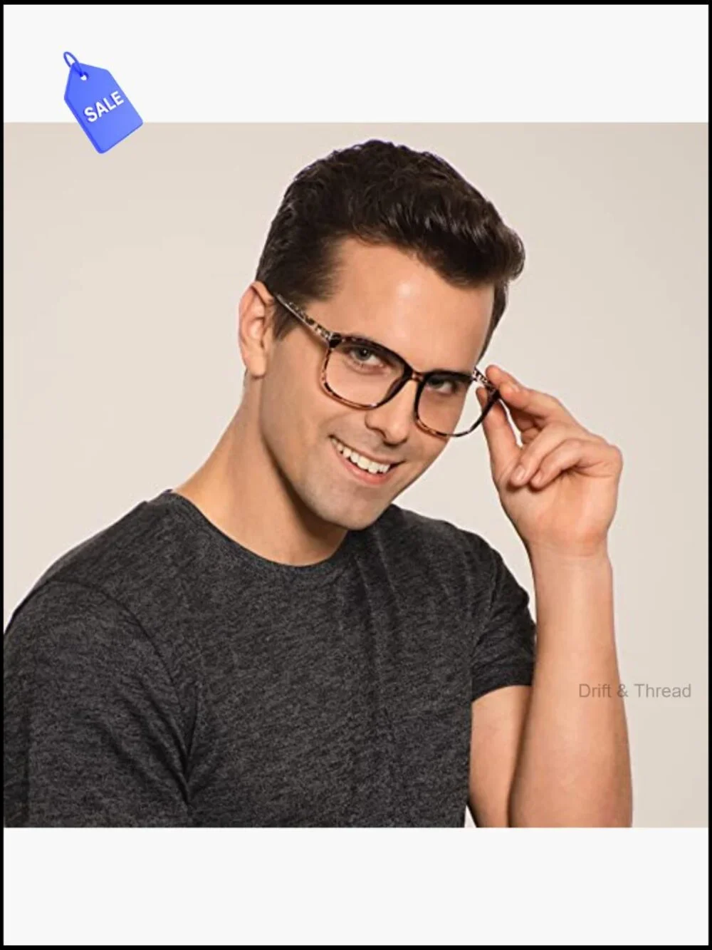 Square Oversize Blue Light Blocking Glasses for Women Men